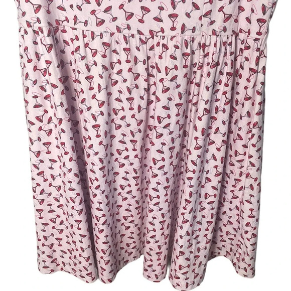 Lindy Bop Women’s Plus Size Swing Dress Size 4X in Martini Glass Print - Picture 4 of 6